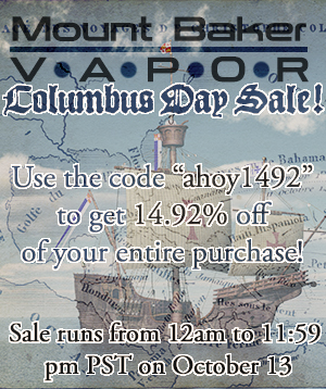 mt baker vapor columbus day coupon